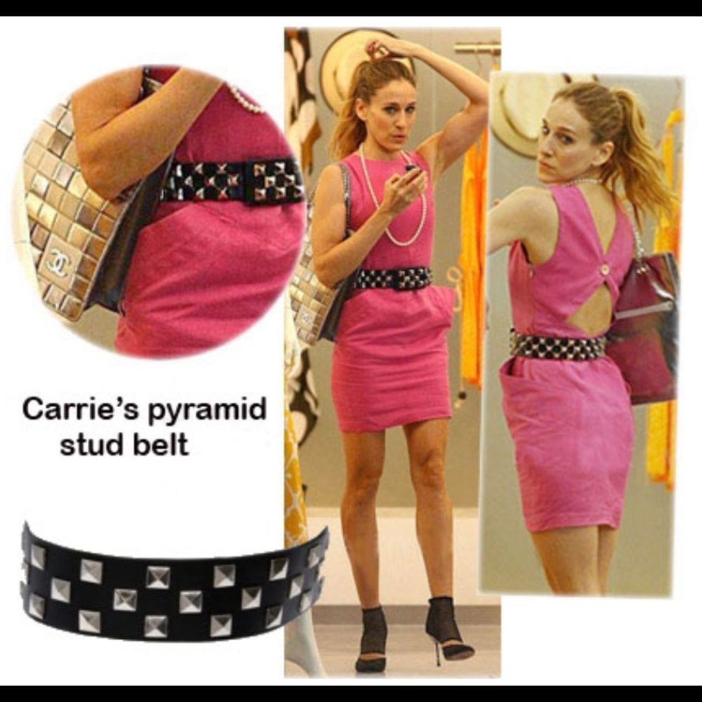 Black Studded Belt